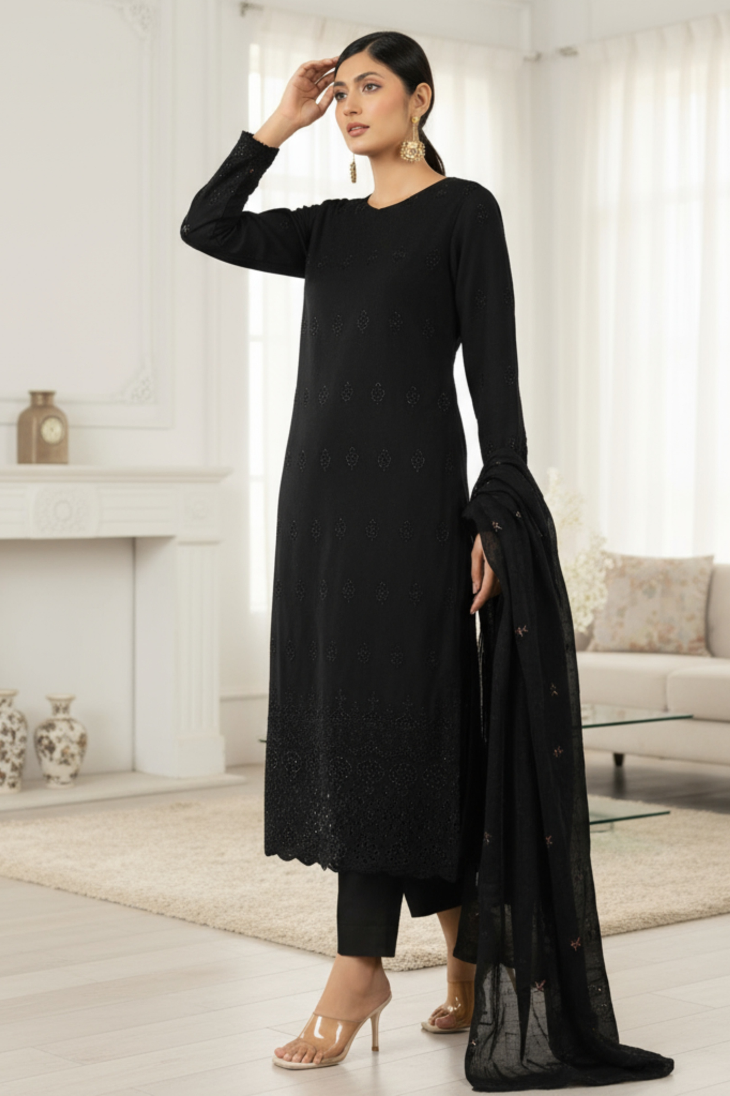 Signature By Dor Emb Winter Wool 3PC