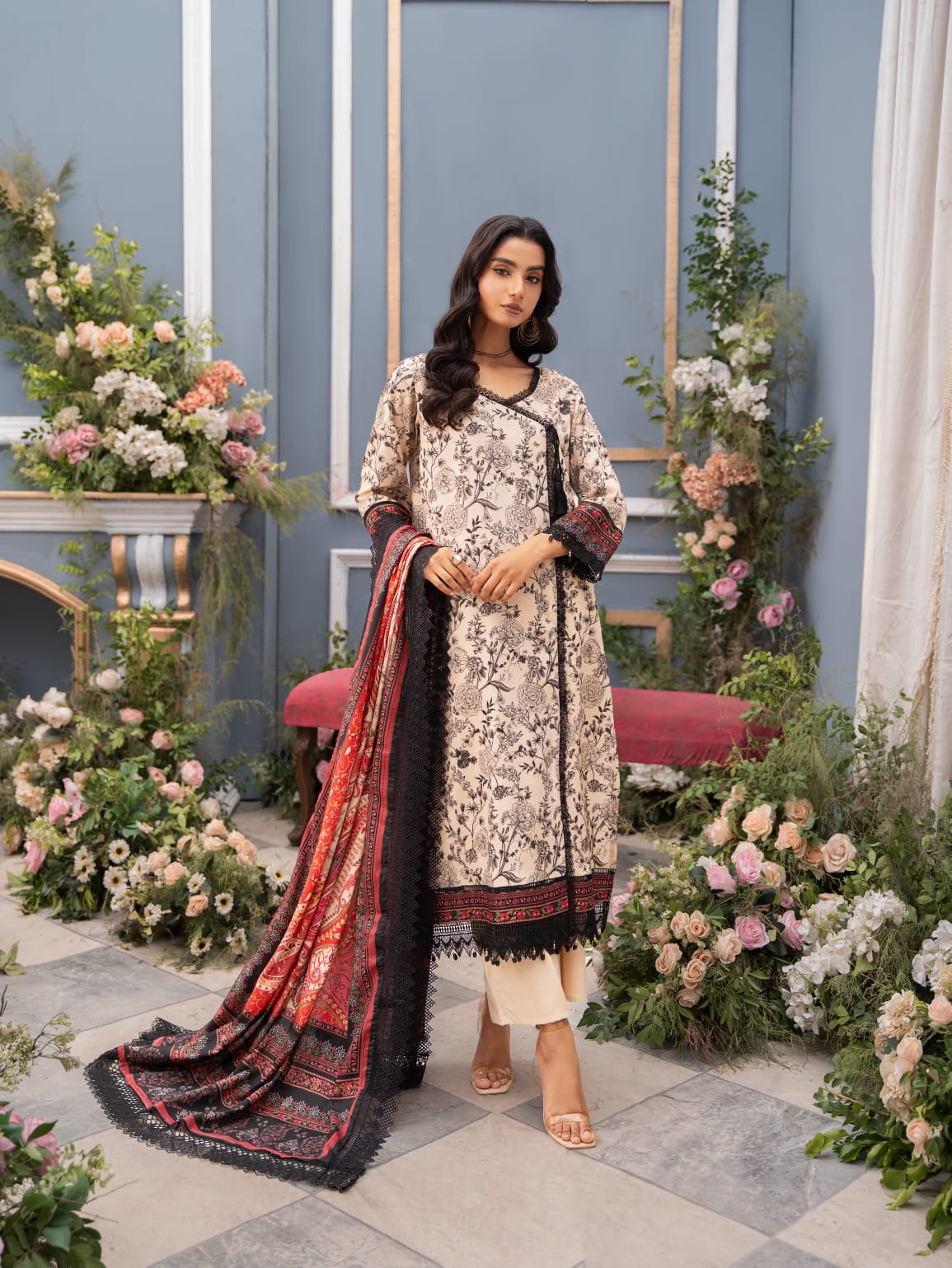 Mausummery Digital Printed Linen 3PC
