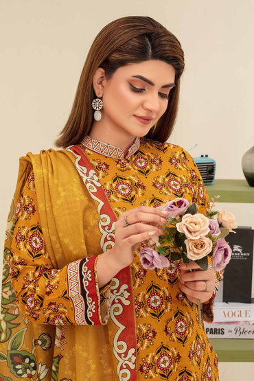 Mehar By Fiza Noor Printed Khaddar 3PC