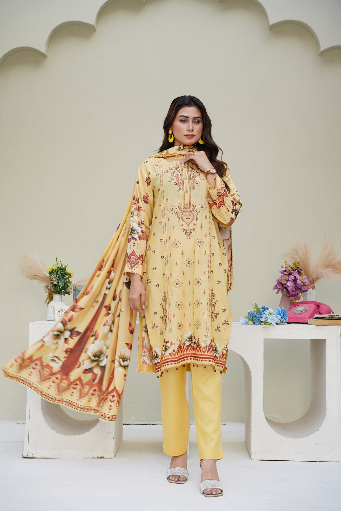 Cora By Anaya Noor Emb Karandi 3-PC