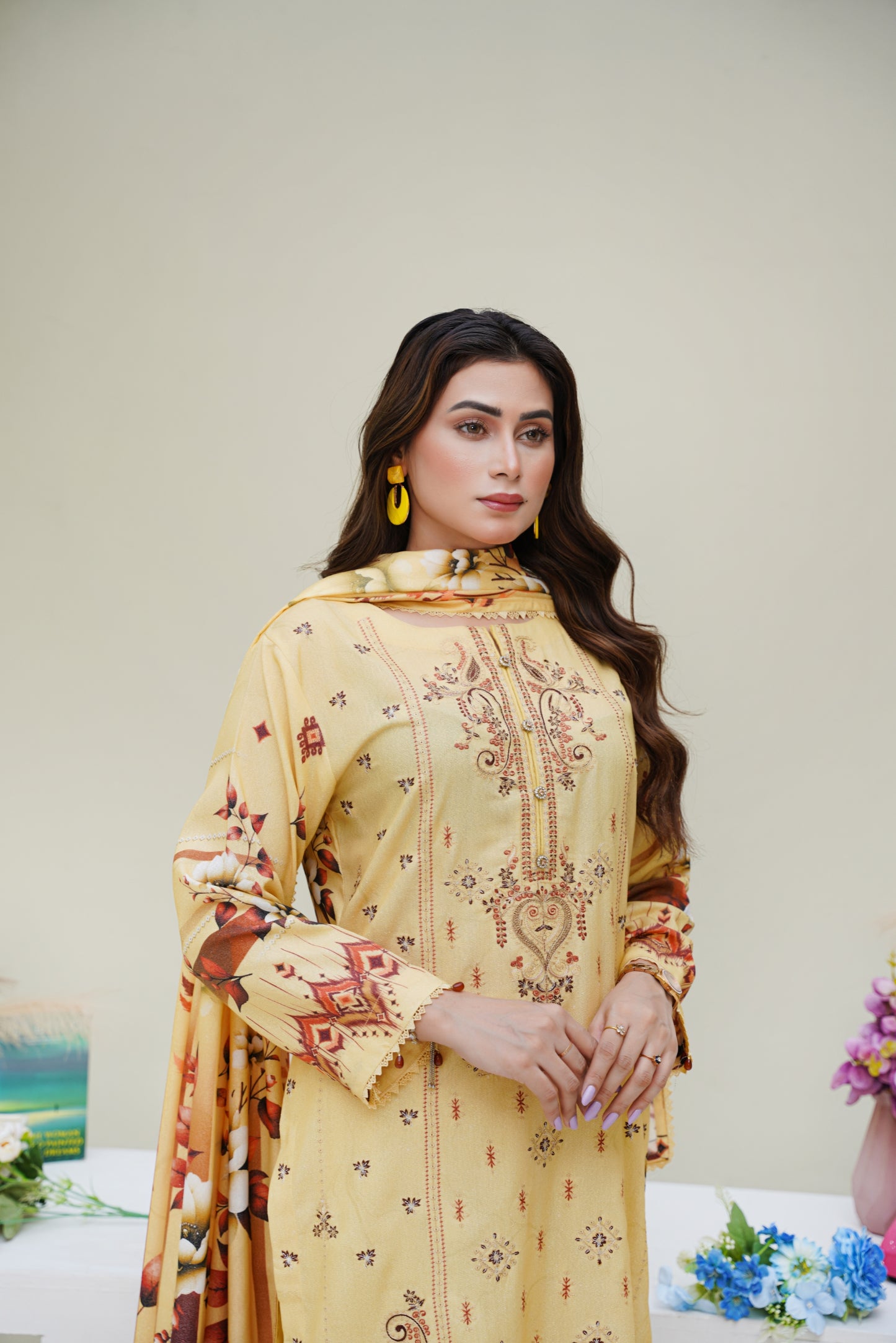 Cora By Anaya Noor Emb Karandi 3-PC