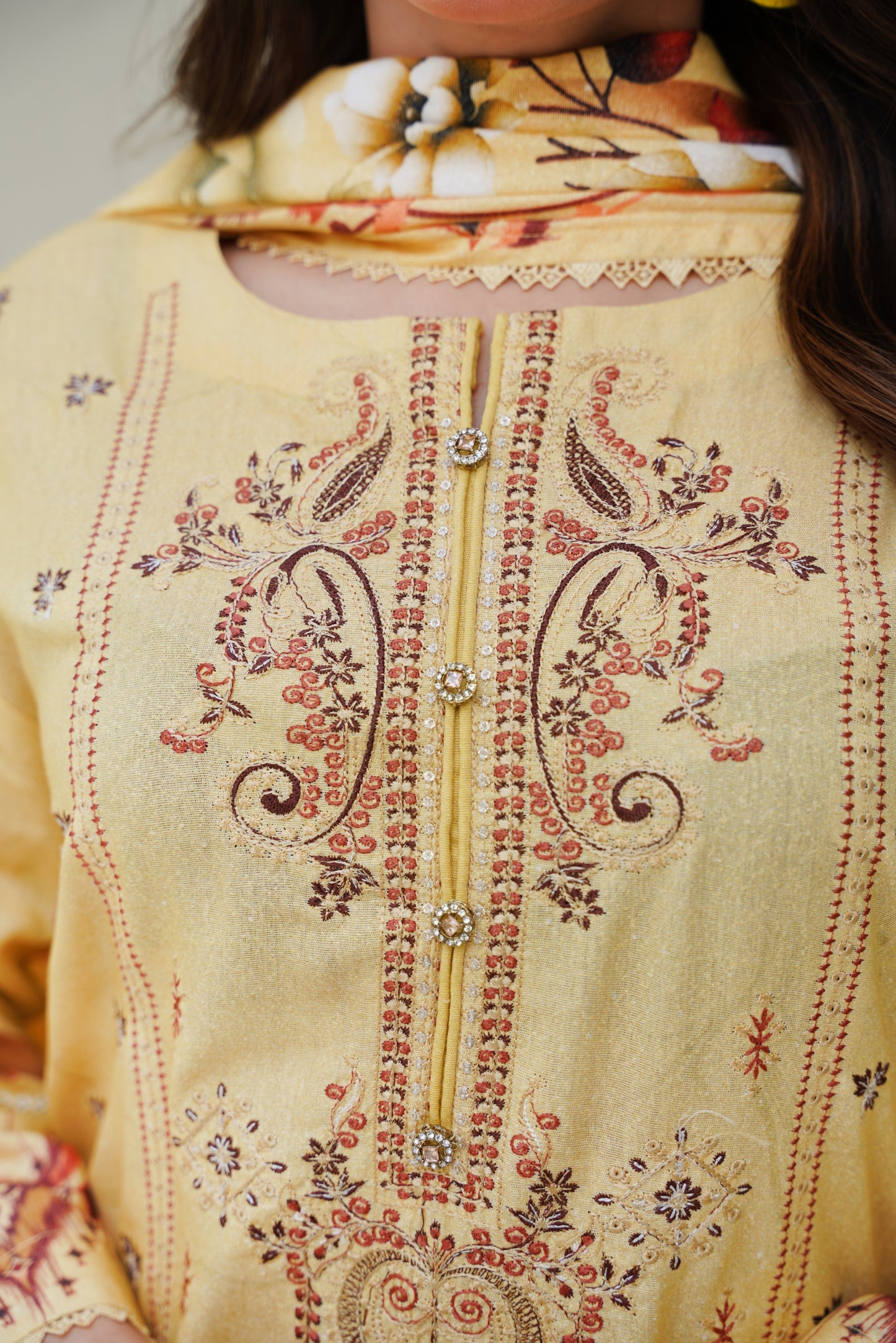 Cora By Anaya Noor Emb Karandi 3-PC