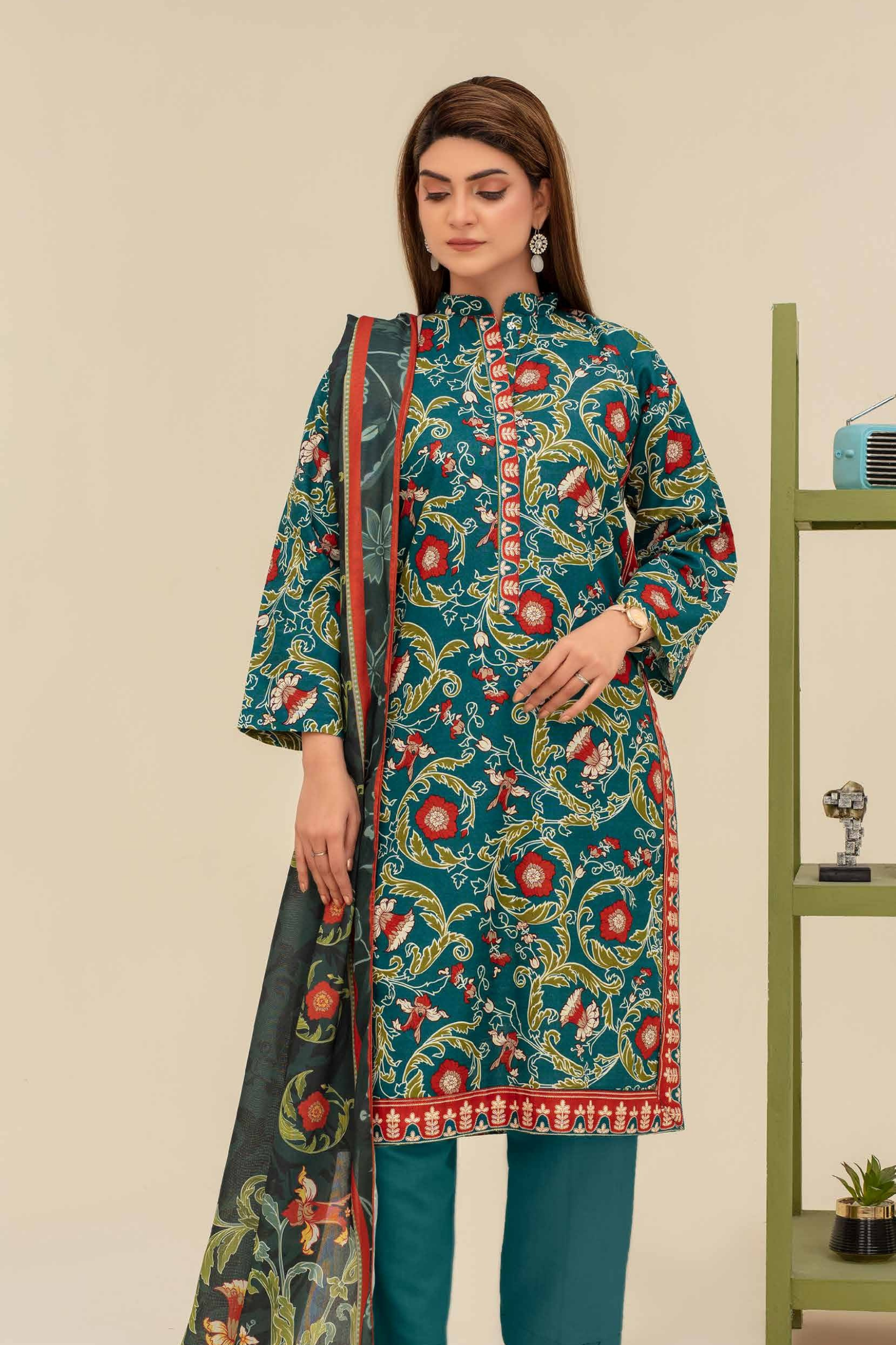 Mehar By Fiza Noor Printed Khaddar 3PC
