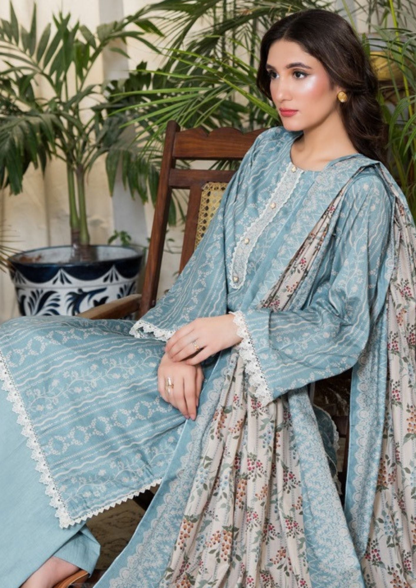 Dabiha Printed Lawn 3PC