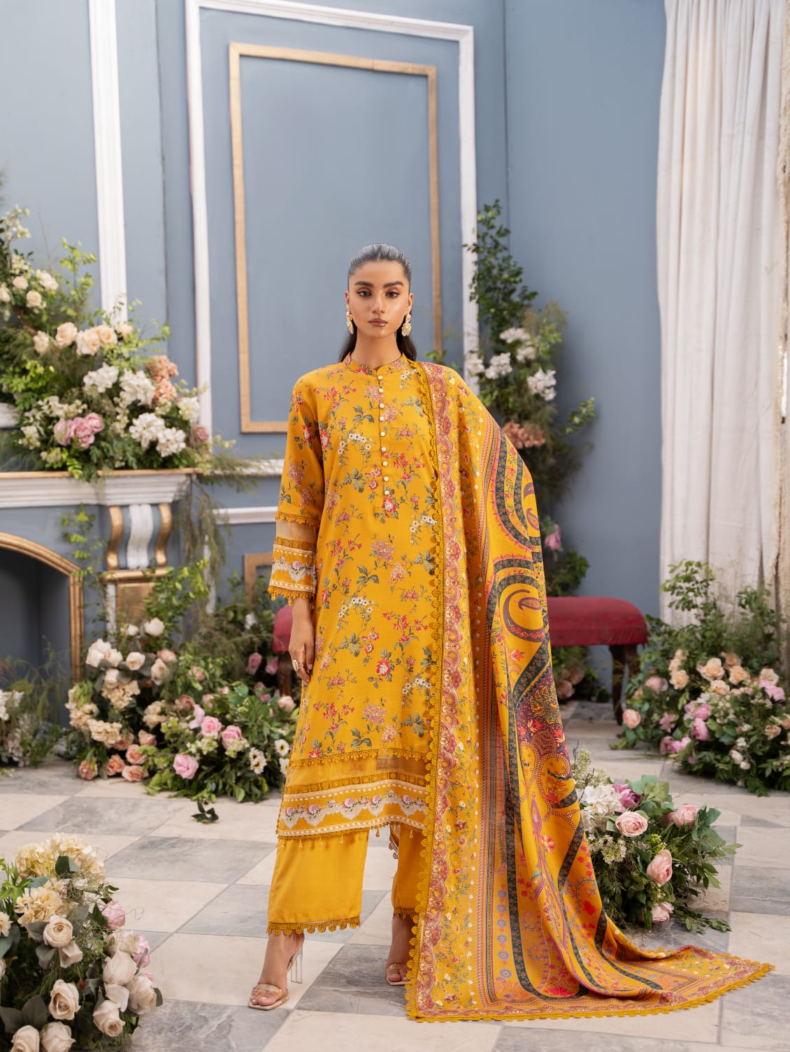 Mausummery Digital Printed Linen 3PC