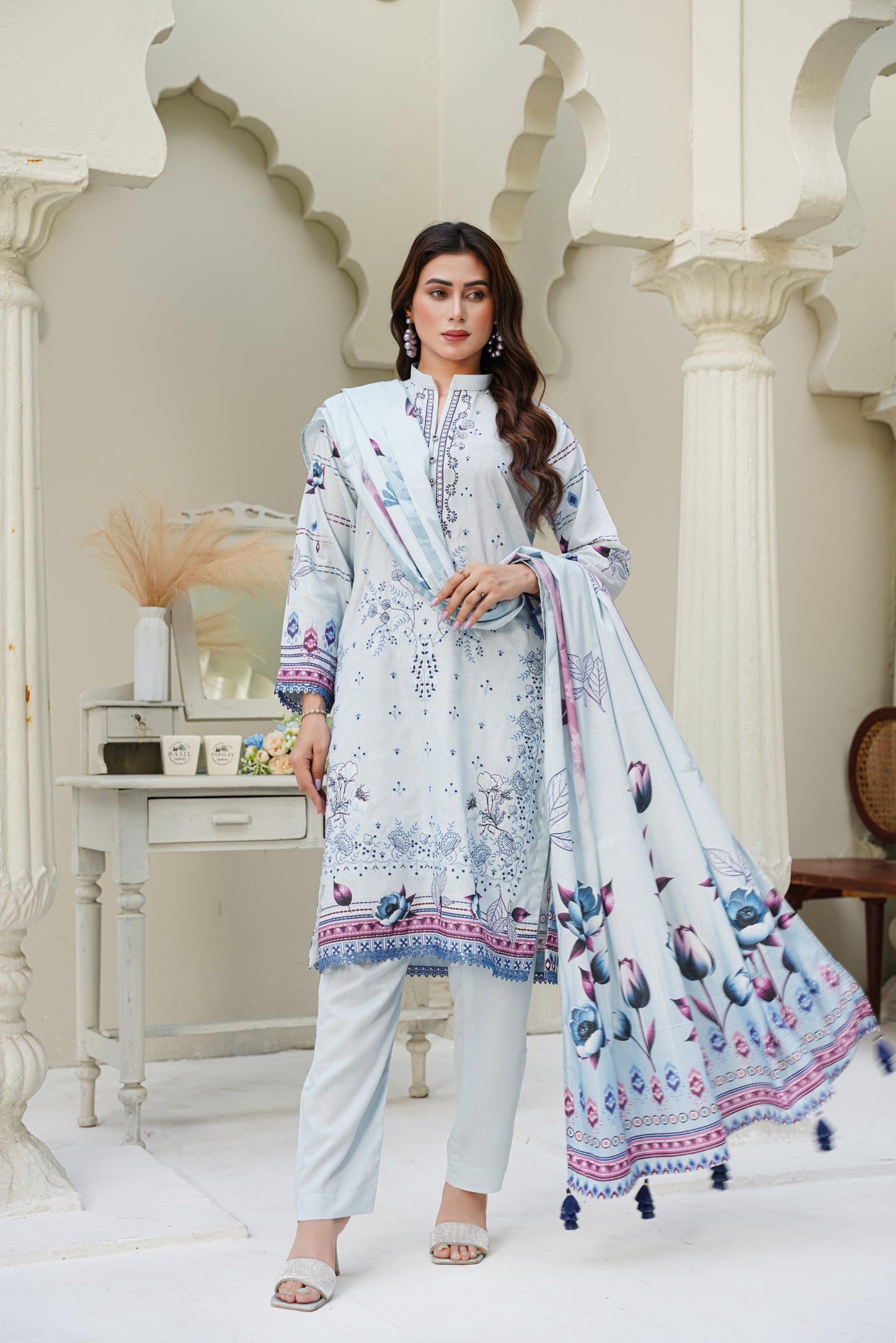 Cora By Anaya Noor Emb Karandi 3-PC