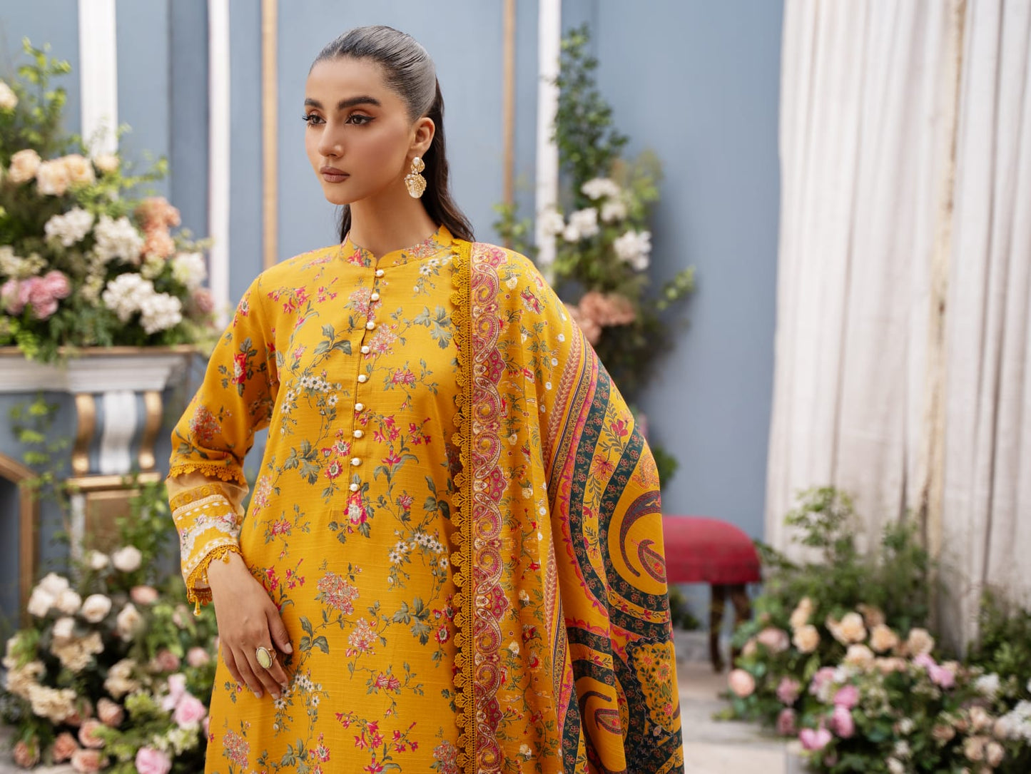 Mausummery Digital Printed Linen 3PC
