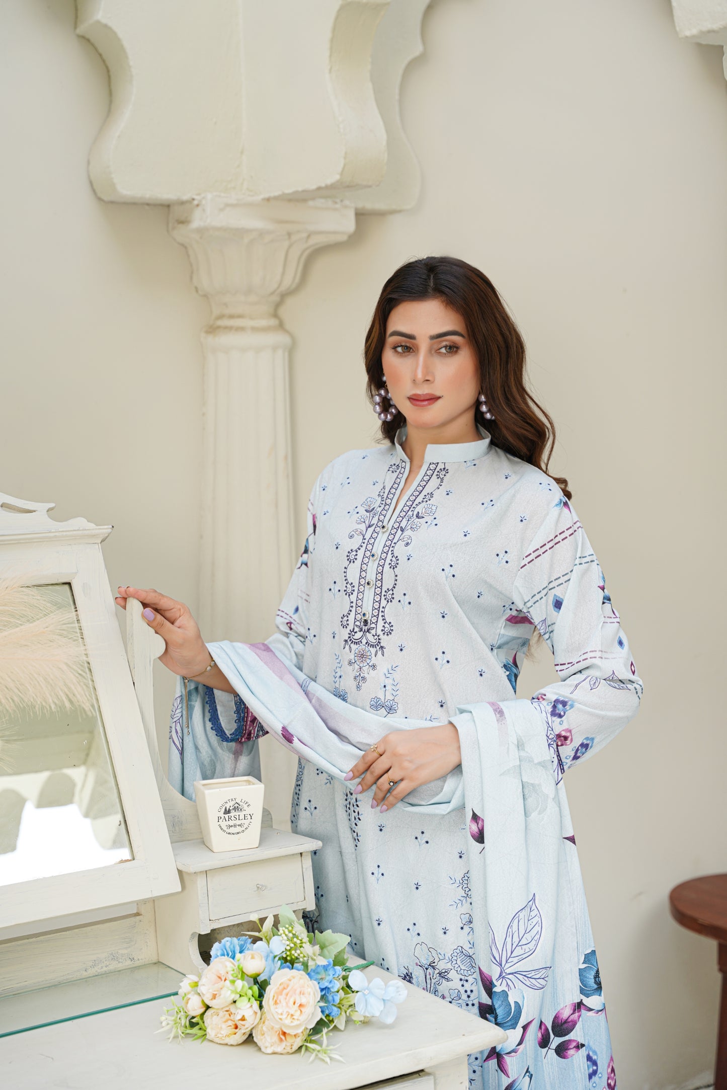 Cora By Anaya Noor Emb Karandi 3-PC