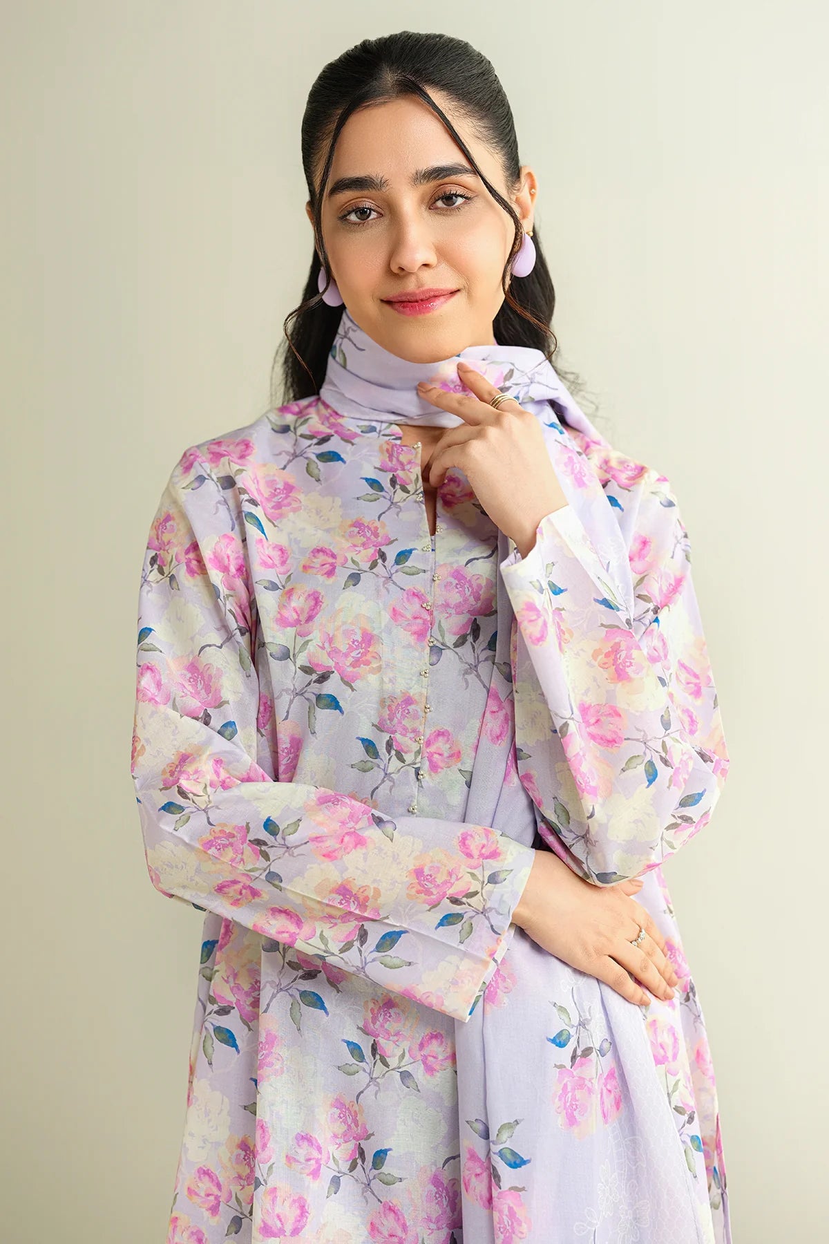 Kayseria Digital Printed Cambric Cotton 3PC