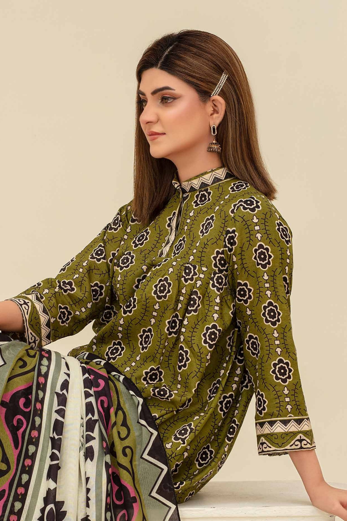 Mehar By Fiza Noor Printed Khaddar 3PC