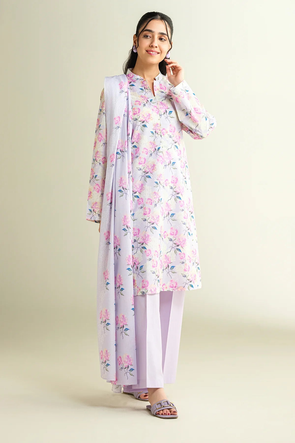Kayseria Digital Printed Cambric Cotton 3PC