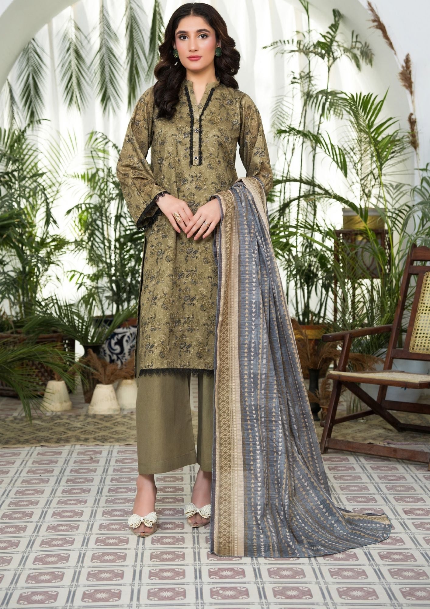 Dabiha Printed Lawn 3PC