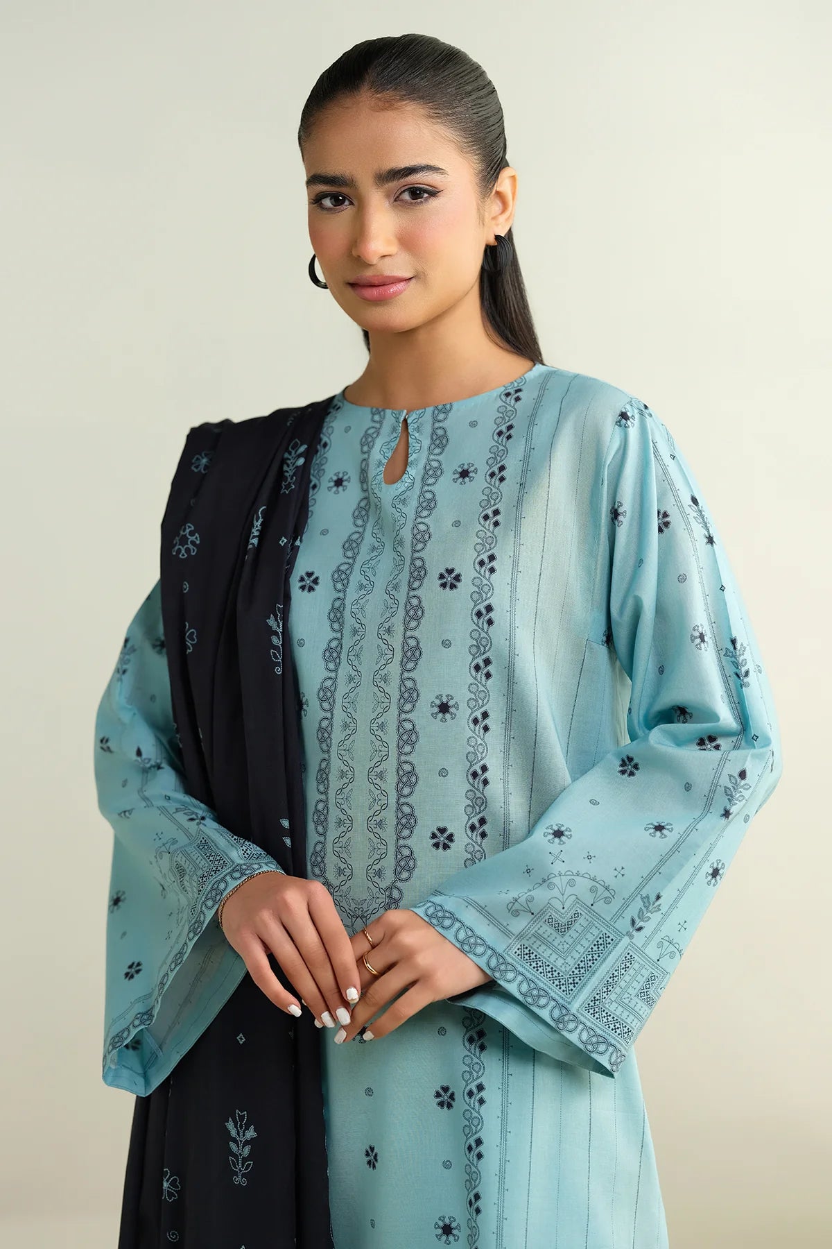 Kayseria Digital Printed Cambric Cotton 3PC