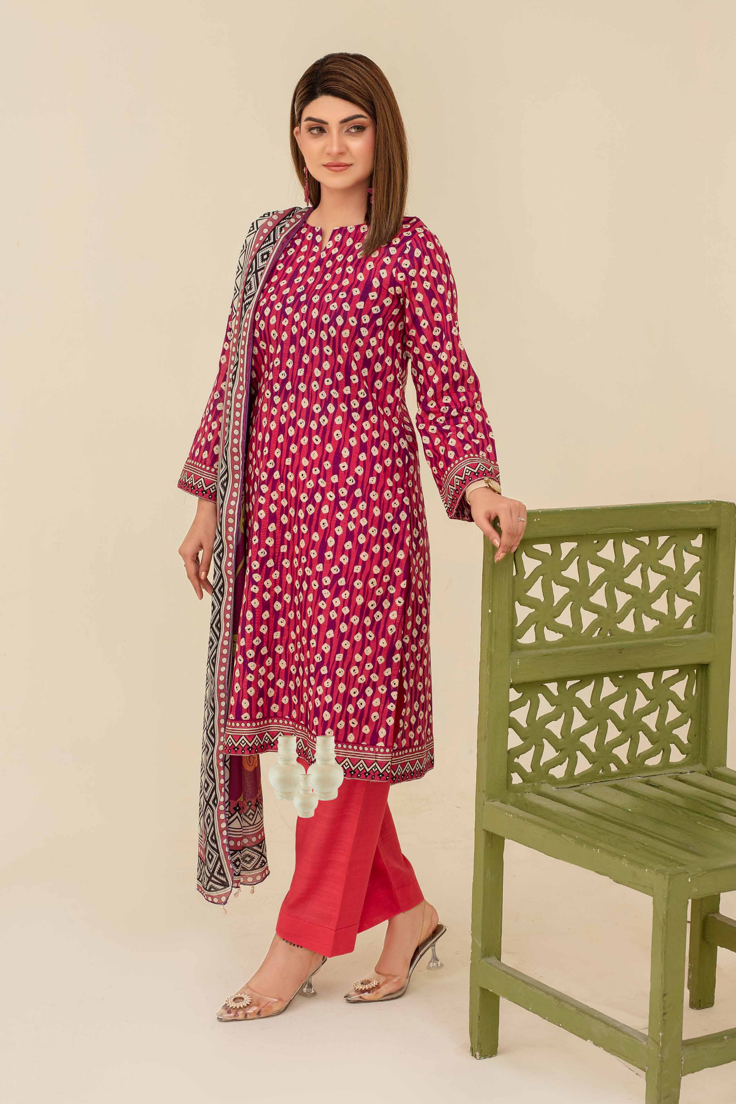 Mehar By Fiza Noor Printed Khaddar 3PC