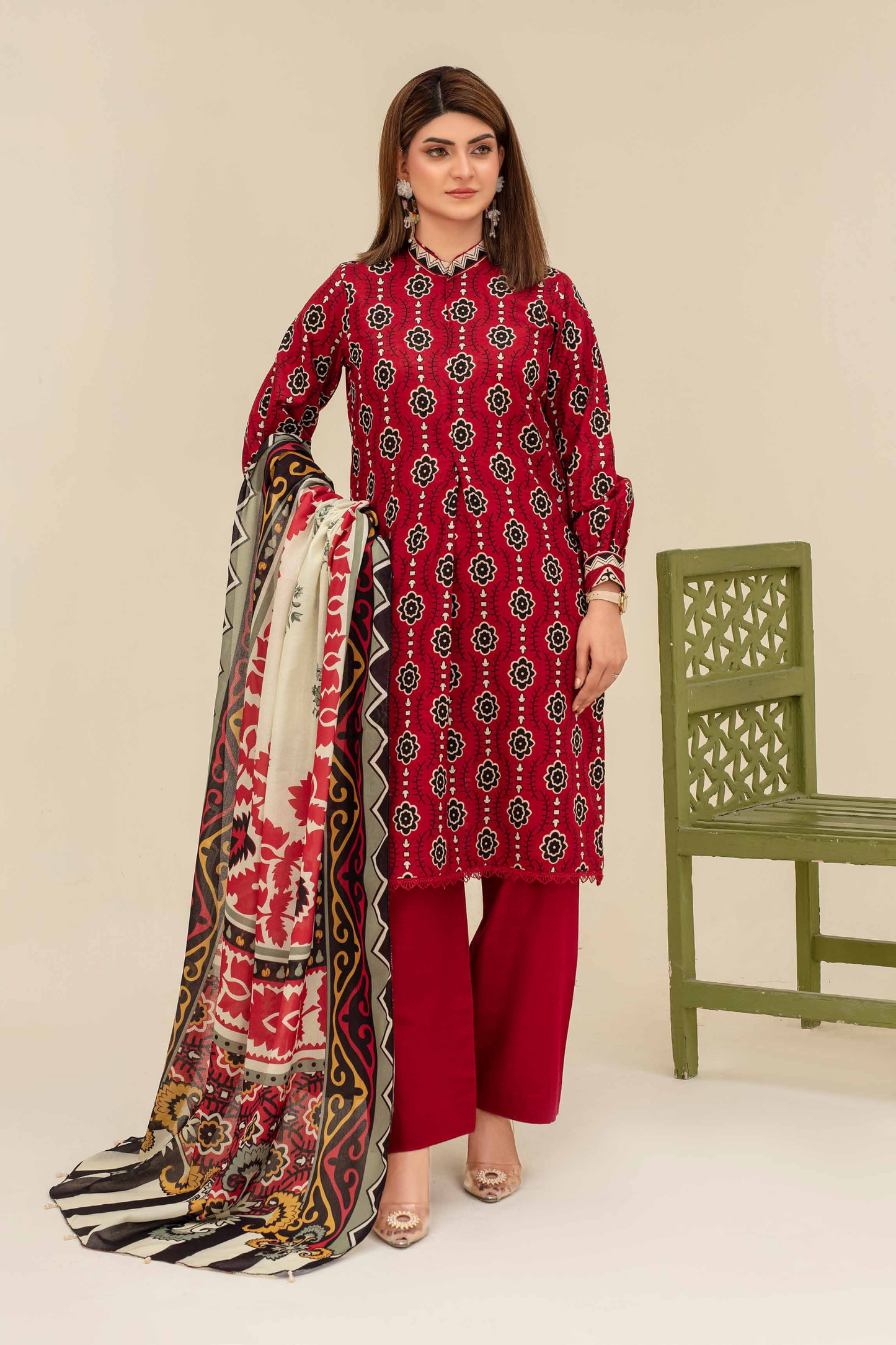Mehar By Fiza Noor Printed Khaddar 3PC