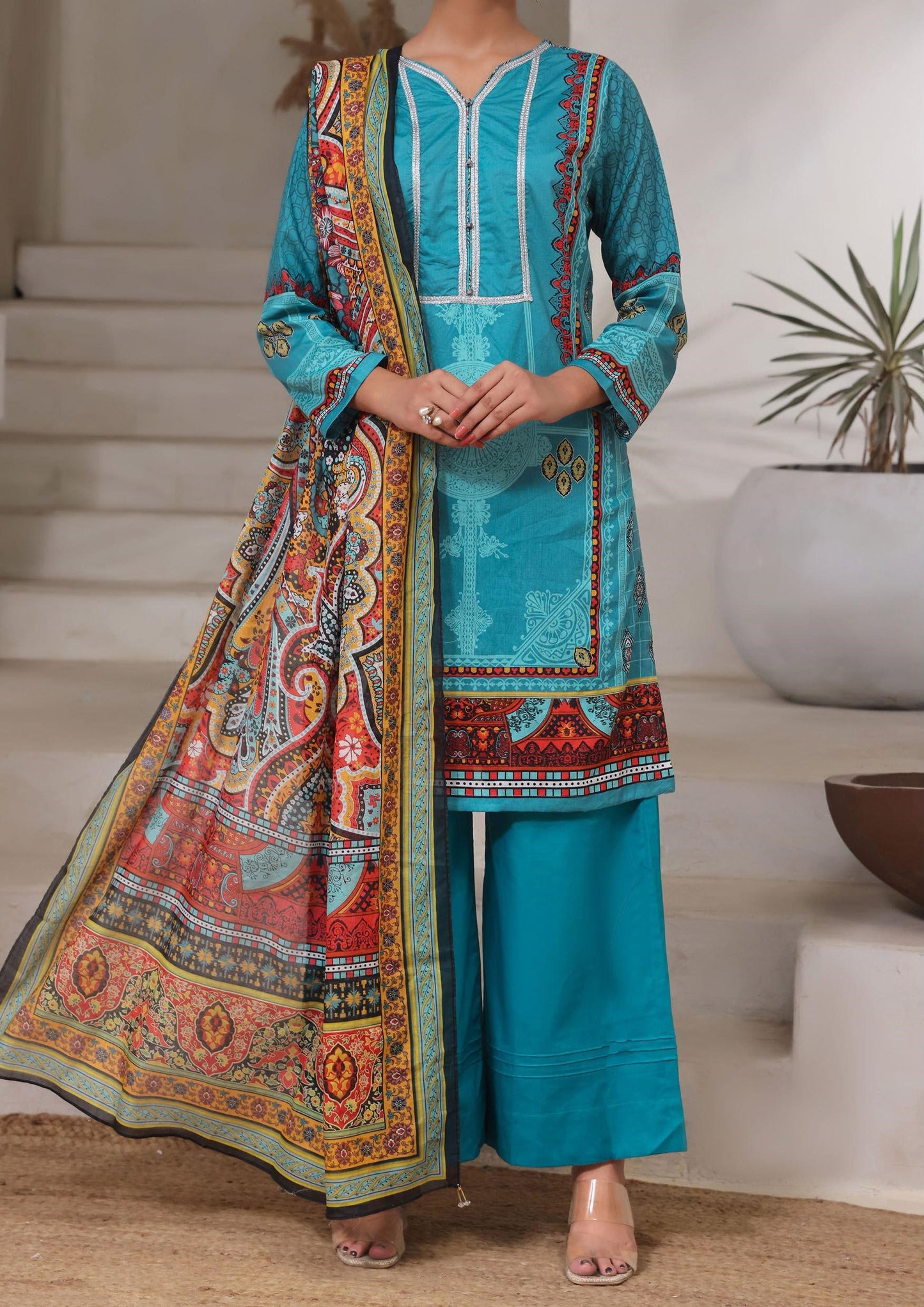 Aanchal Digital Printed Lawn 3PC
