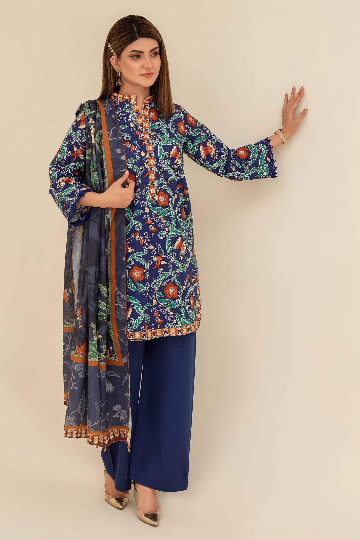 Mehar By Fiza Noor Printed Khaddar 3PC