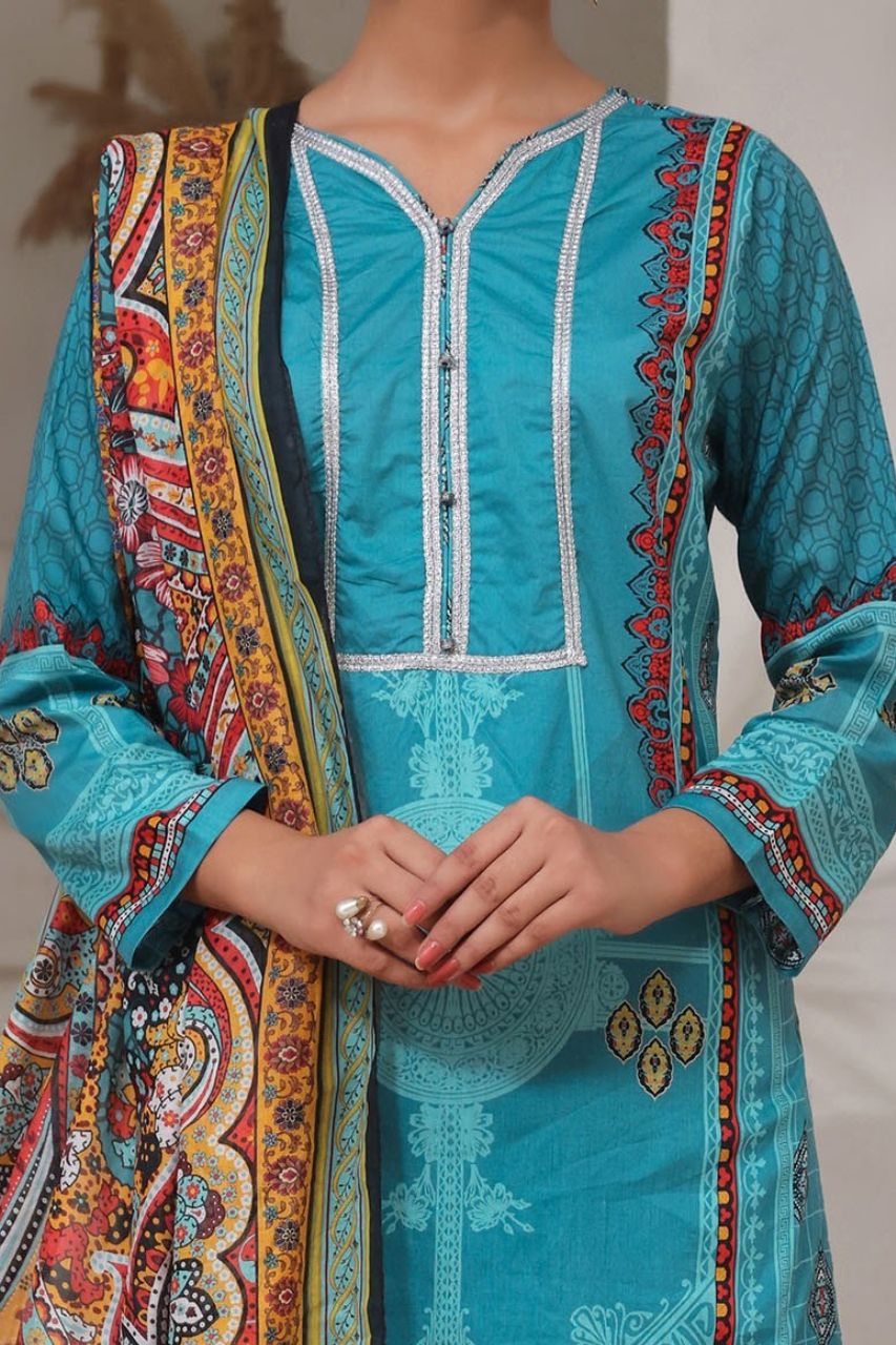 Aanchal Digital Printed Lawn 3PC