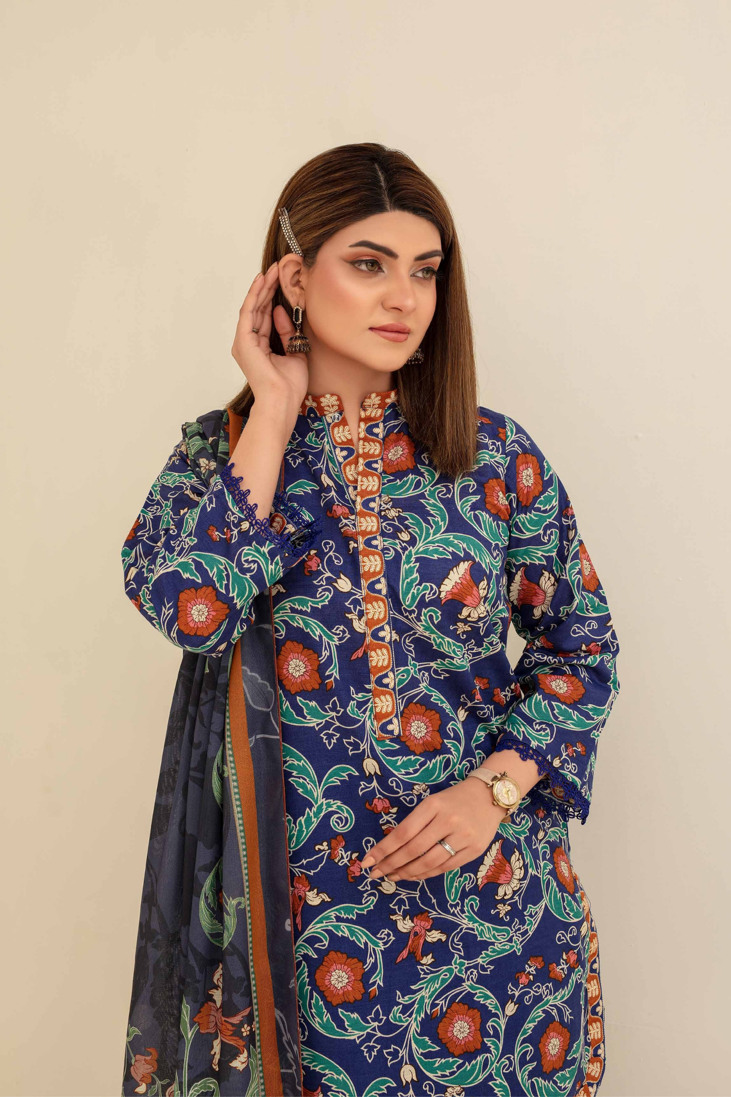 Mehar By Fiza Noor Printed Khaddar 3PC