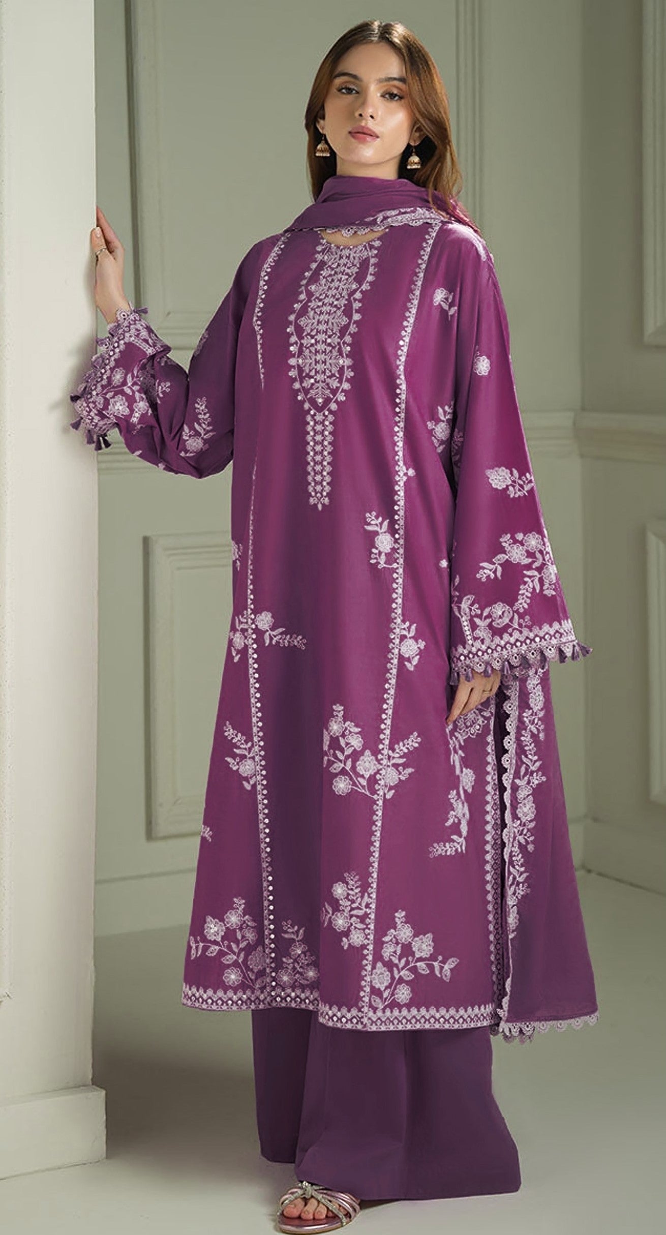 Cross Stitch Full Emb Lawn 2PC
