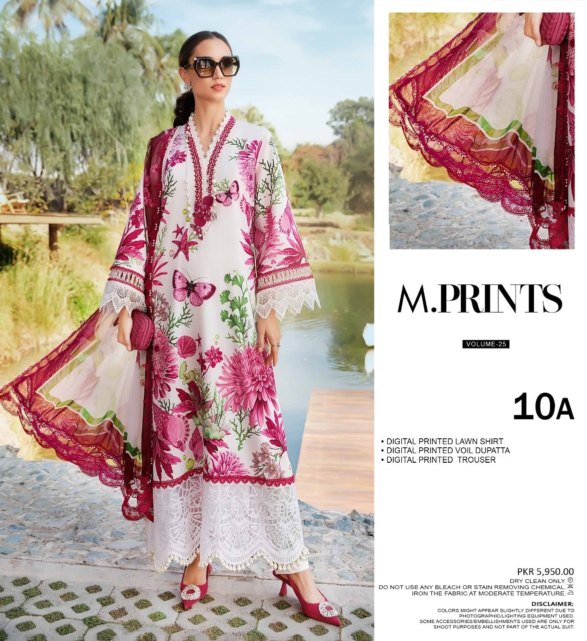 M.Prints Digital Printed Lawn 3PC