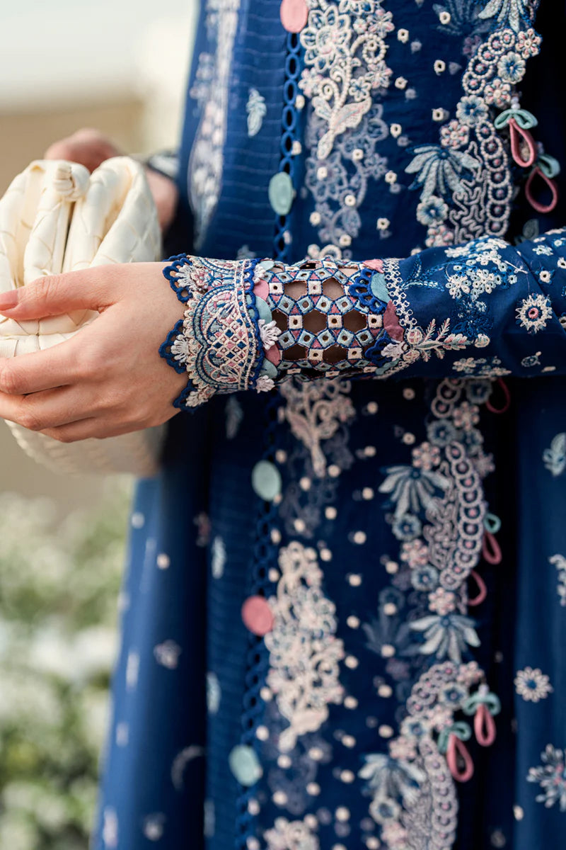 Qalamkar Cambric Embroidered 3PC