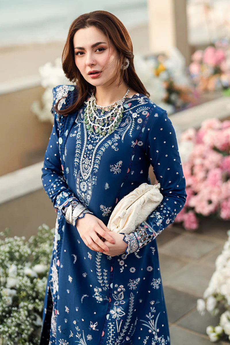 Qalamkar Cambric Embroidered 3PC