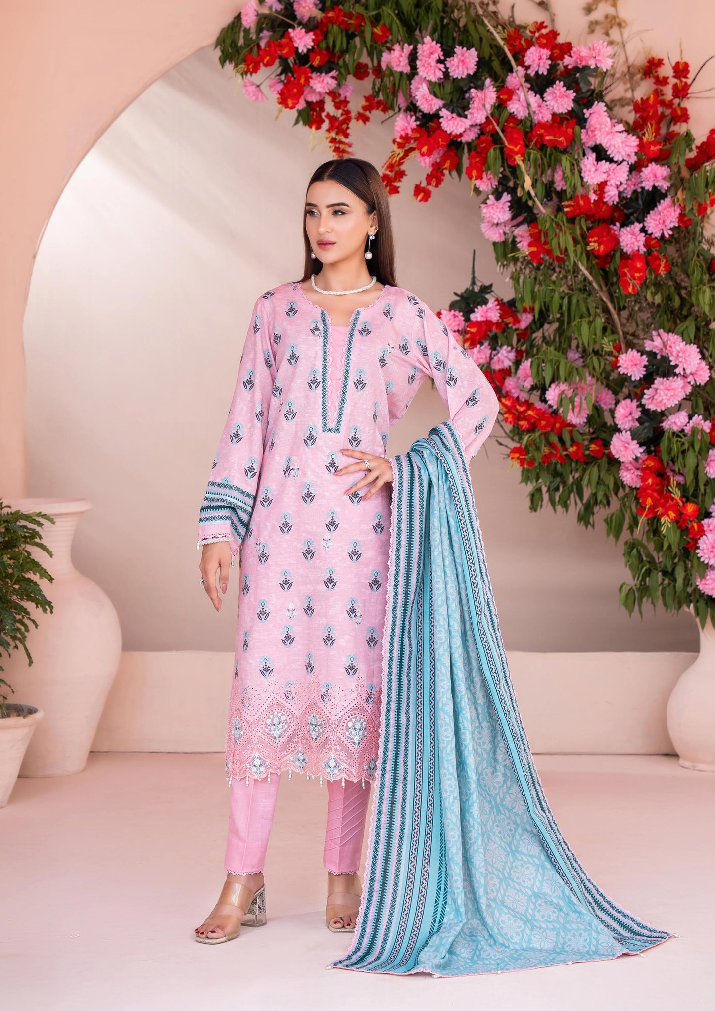 Zesh Airjet Full Embroidered Khaddar 3PC
