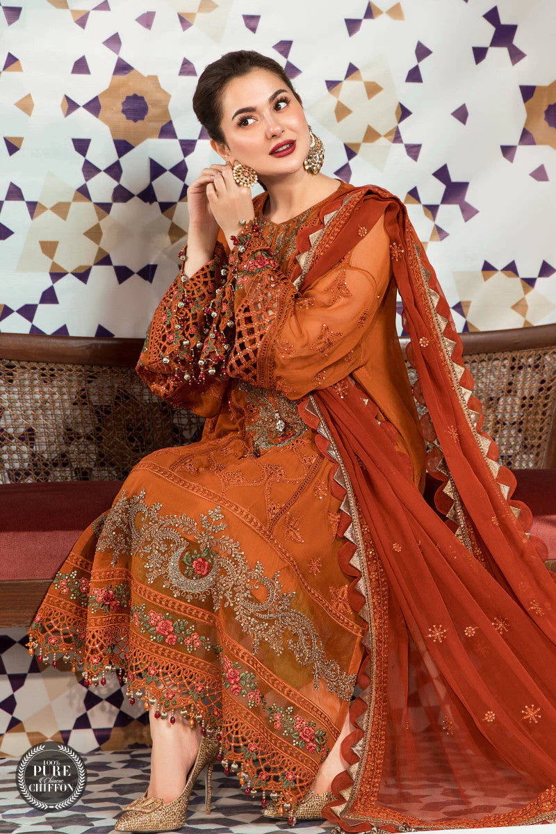 Maria B Heavy Emb Luxury Lawn 3PC