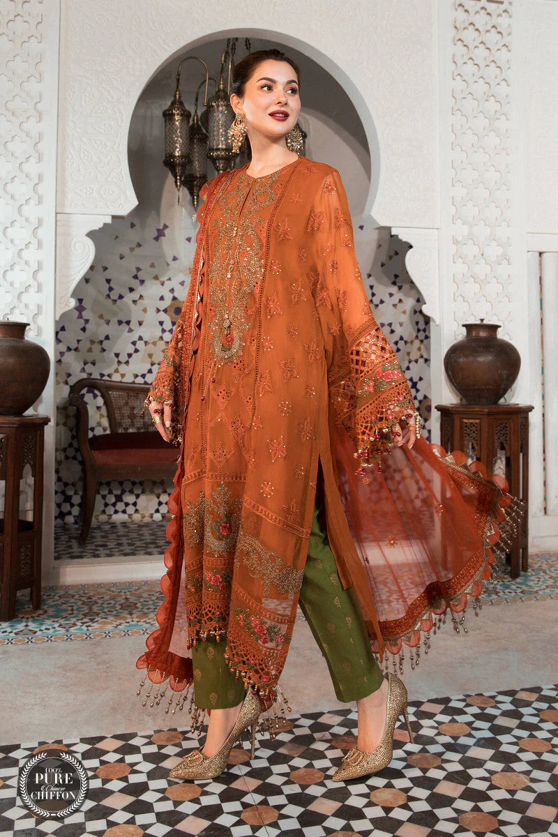 Maria B Heavy Emb Luxury Lawn 3PC