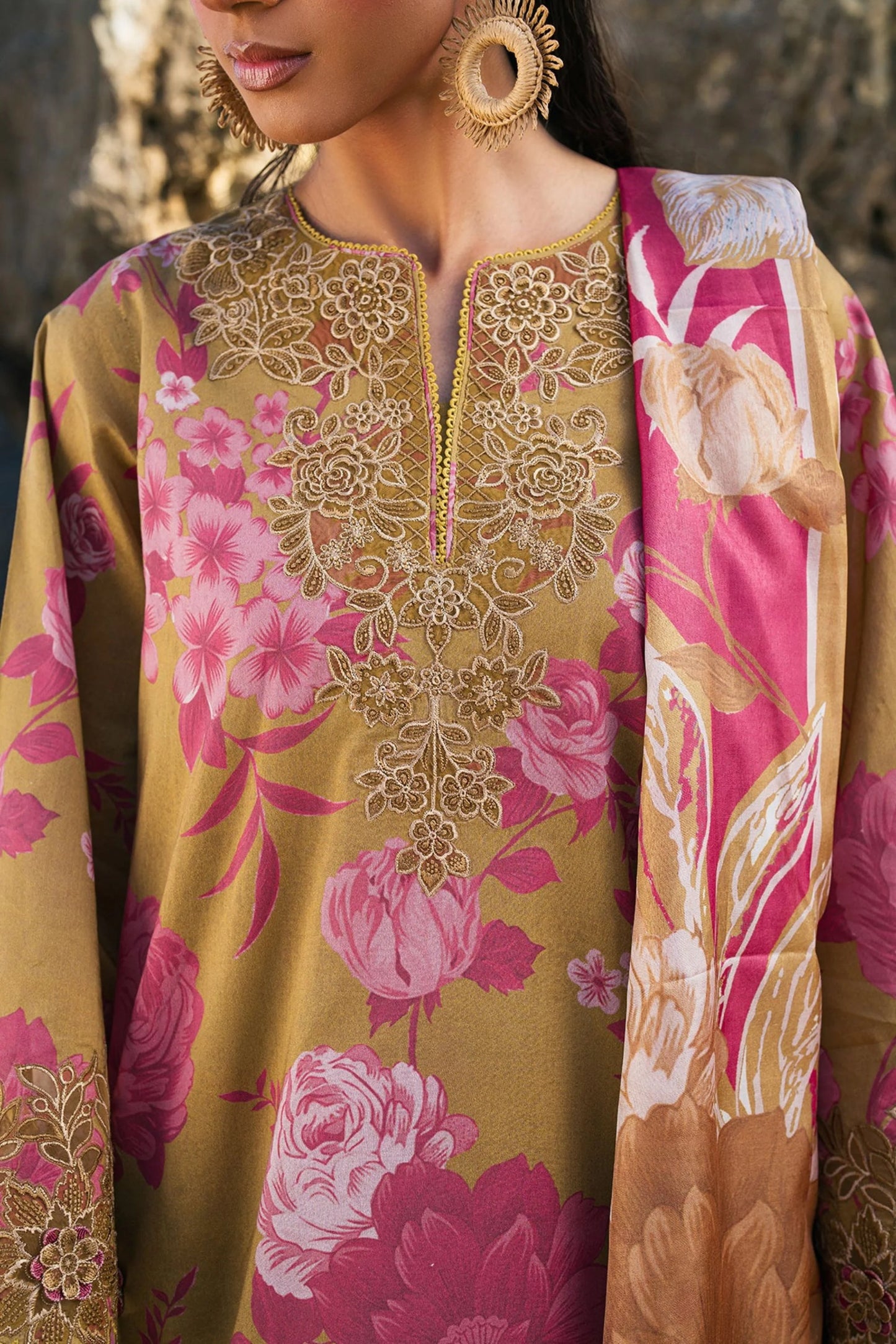 Baroque All Over Digital Printed Lawn 3PC