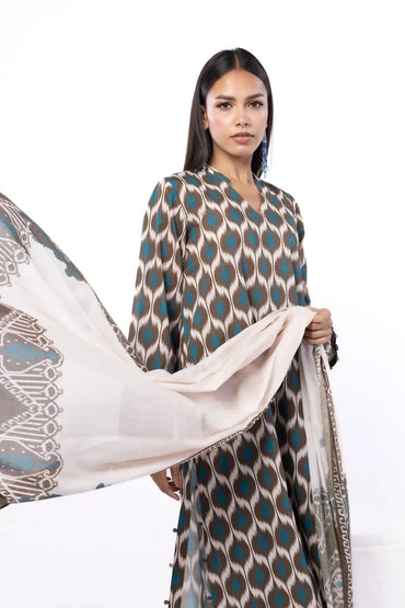 Khaadi Digital Printed Lawn 3PC