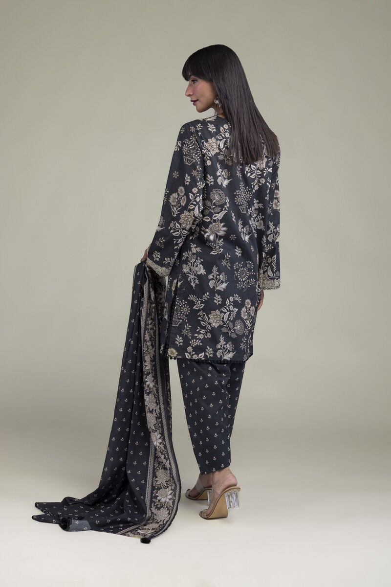 Khaadi Embroidered Lawn 3PC