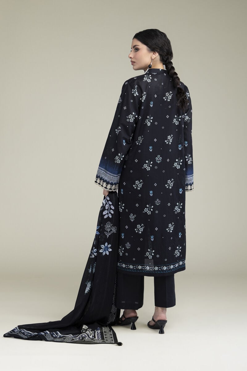 Khaadi Embroidered Lawn 3PC