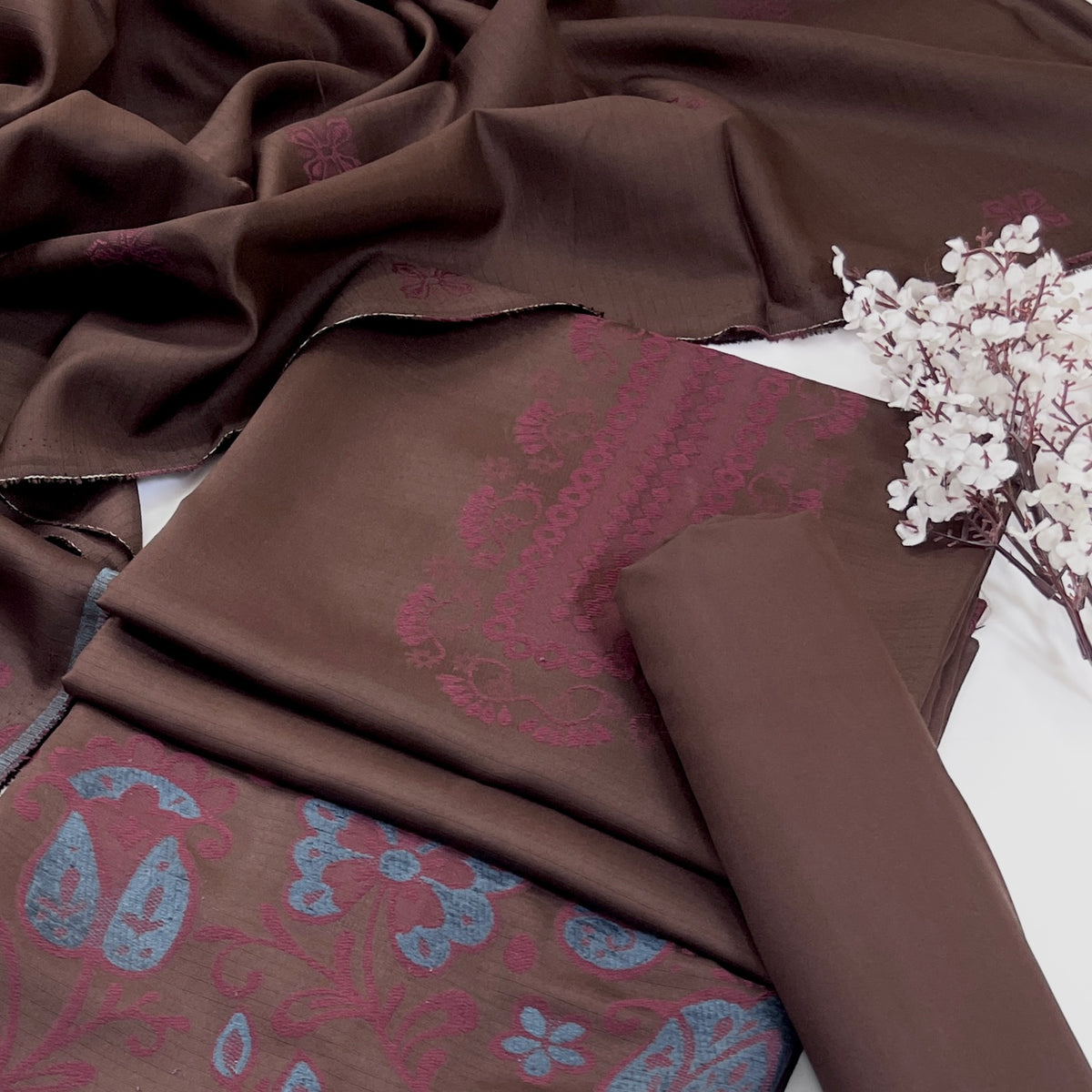 Sapphire Jacquard Viscose 3PC
