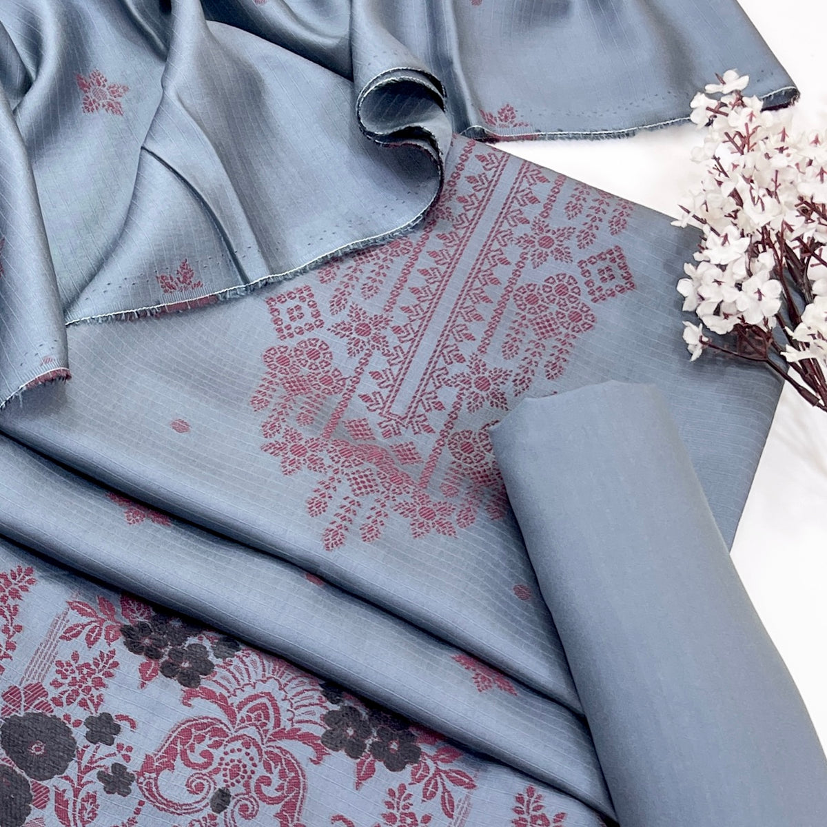 Sapphire Jacquard Viscose 3PC