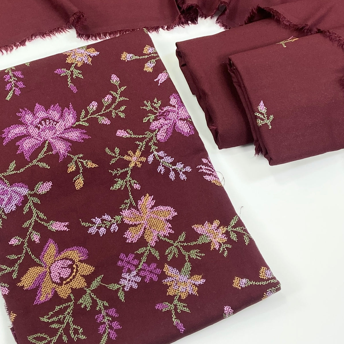 Bareeze Embroidered Karandi 3PC