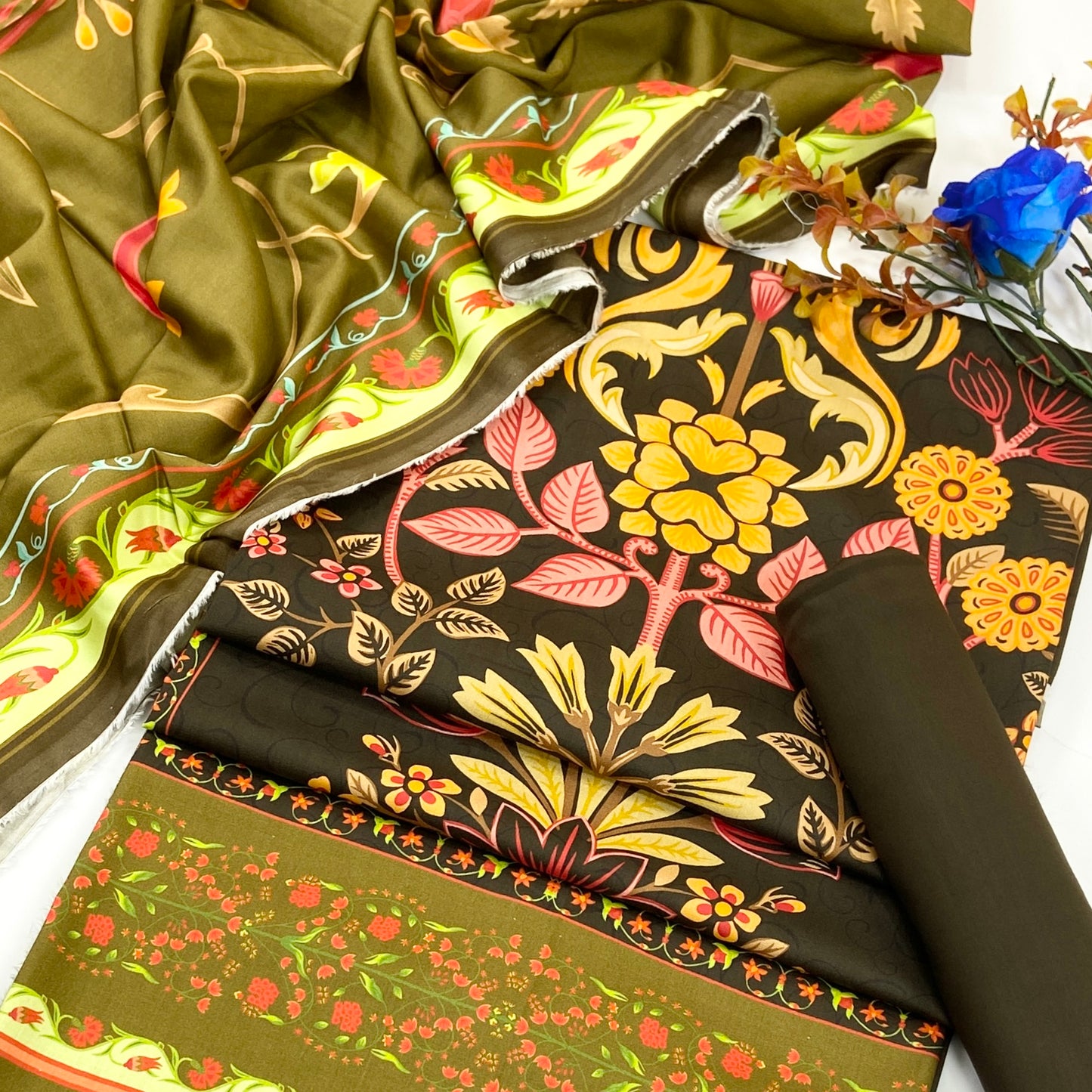 Anaya Digital Printed Linen 3PC