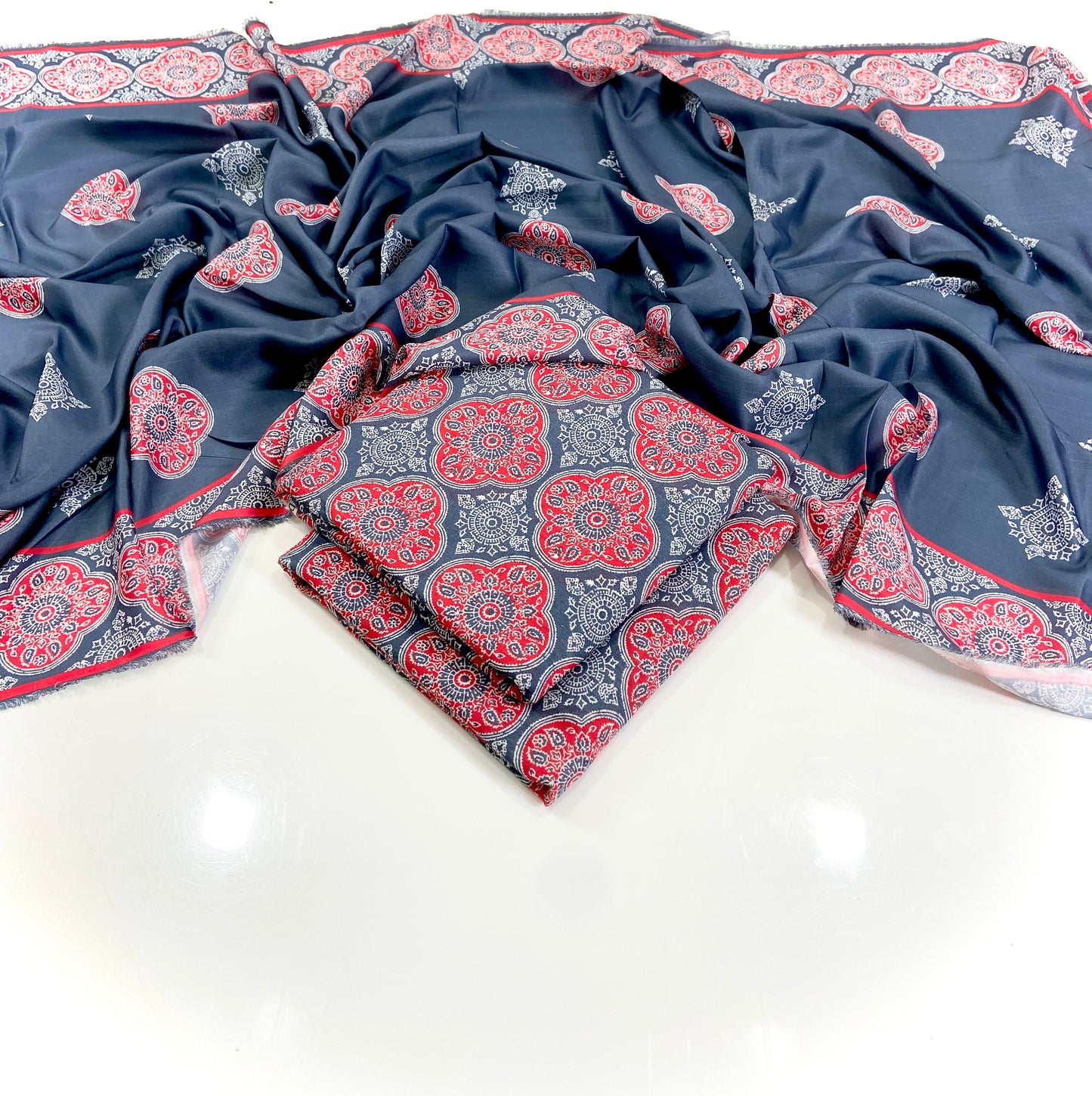 Bareeze Digital Printed Slub Khaddar 3PC