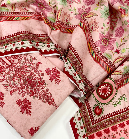 Mausummery Digital Printed Khaddar 3PC