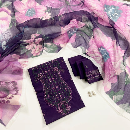 Lakhany Fully Embroidered Lawn 3PC
