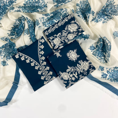 Zara Shahjahan Embroidered Lawn 3PC