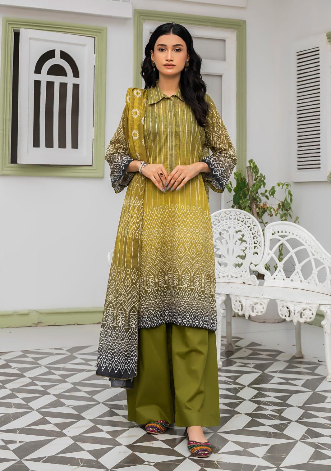 Safanoor Digital Printed Lawn 3-PC
