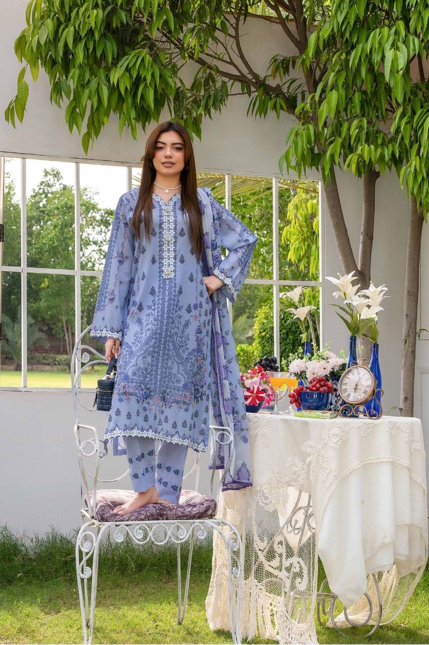 Raabi Premium Printed Lawn 3PC