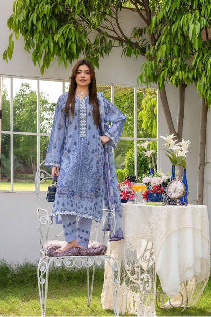 Raabi Premium Printed Lawn 3PC