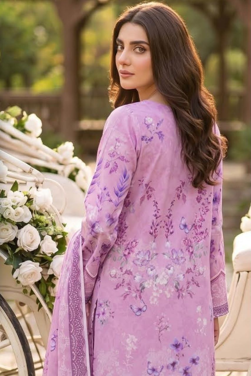 Mashaim Digital Printed Lawn 3PC