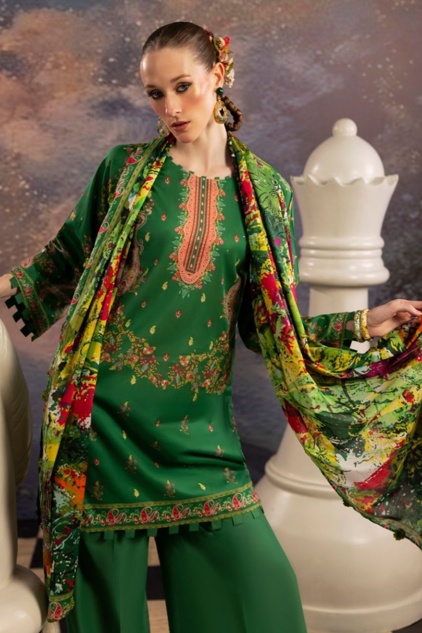 Dill Buro By Paltar Premium Printed Lawn-3PC