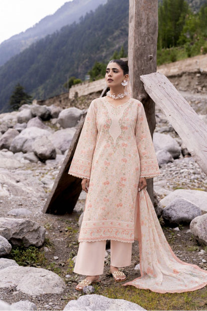 Nura By Shanaya Digital & Emb Lawn Collection 3PC