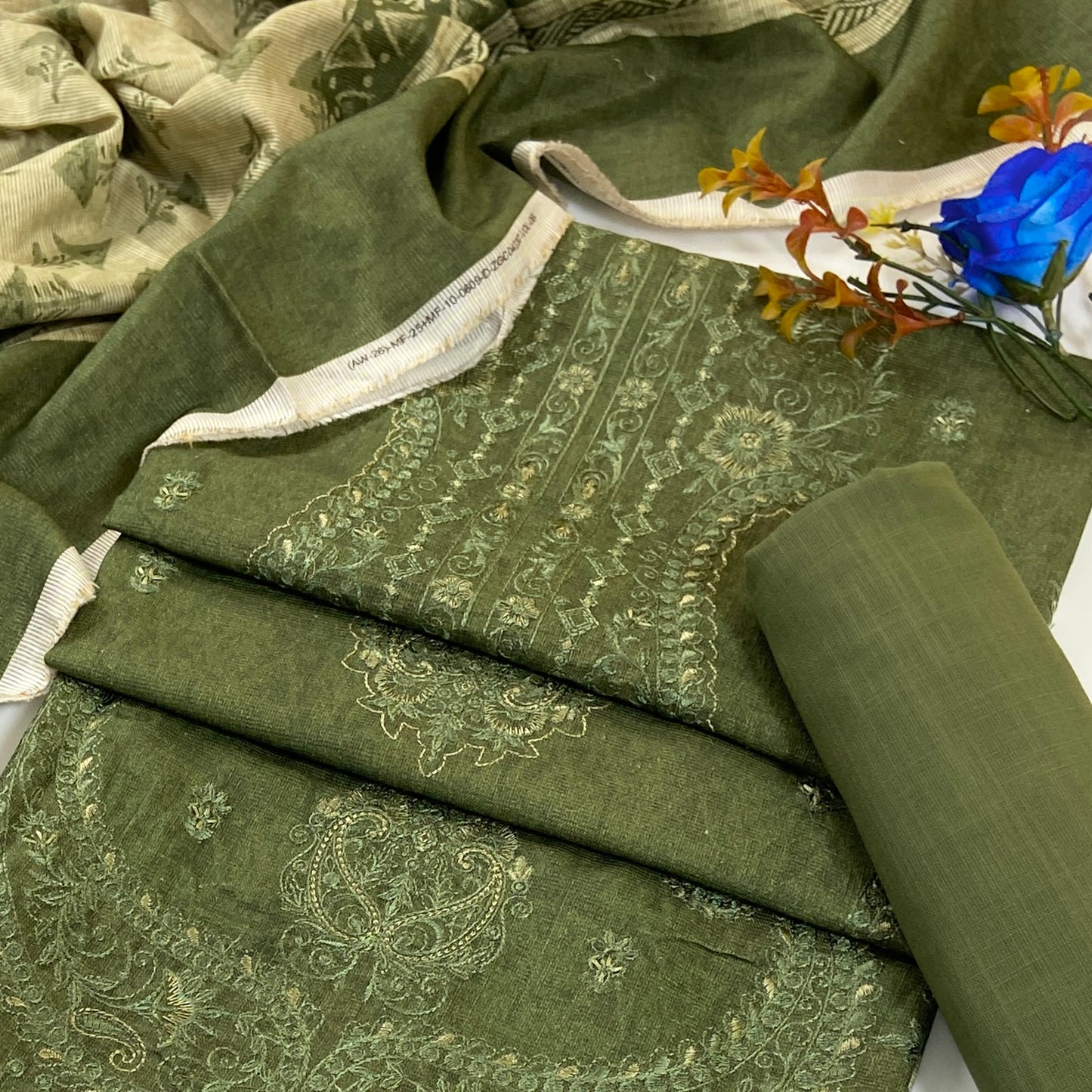 Anaya Noor Winter 2026 Plain Emb Khaddar 3PC