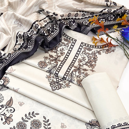 Nirvana By Shanaya Digital Printed Linen 3PC